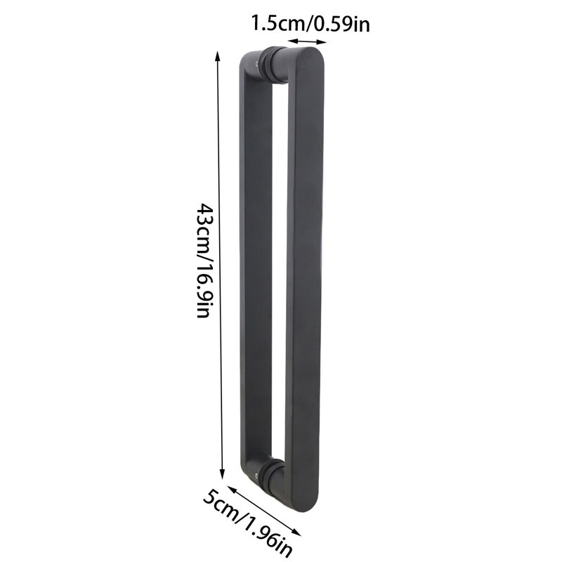 JOYDING 16.9" Pair Door Pull Handle Entry Front Door Long Door Handle